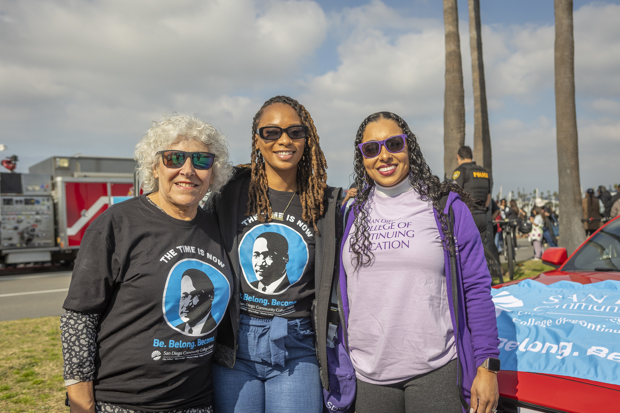 Trustees Maria Nieto Senour and Mariah Jameson with College of Continuing Education President Tina King.