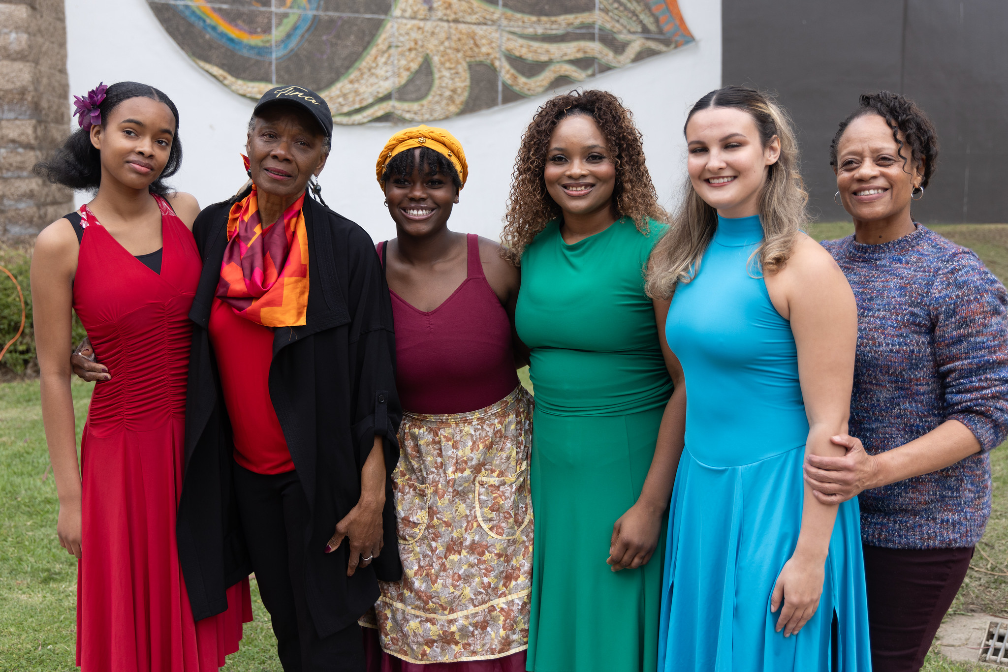 
Four student dancers with two College of Continuing Education instructors.
