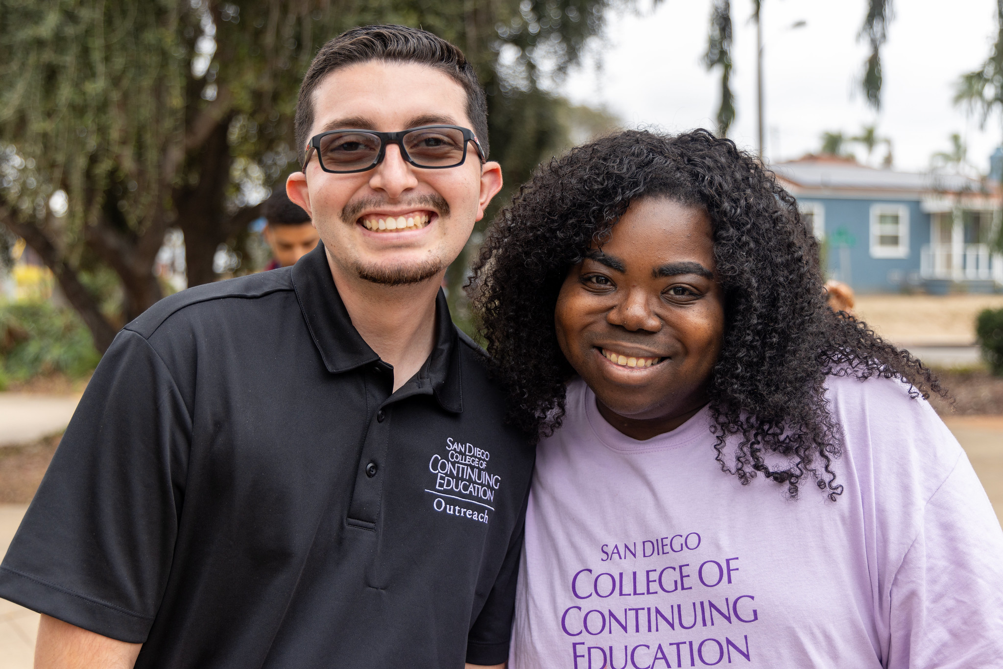 
Two people at a College of Continuing Education Black History Month Event.
