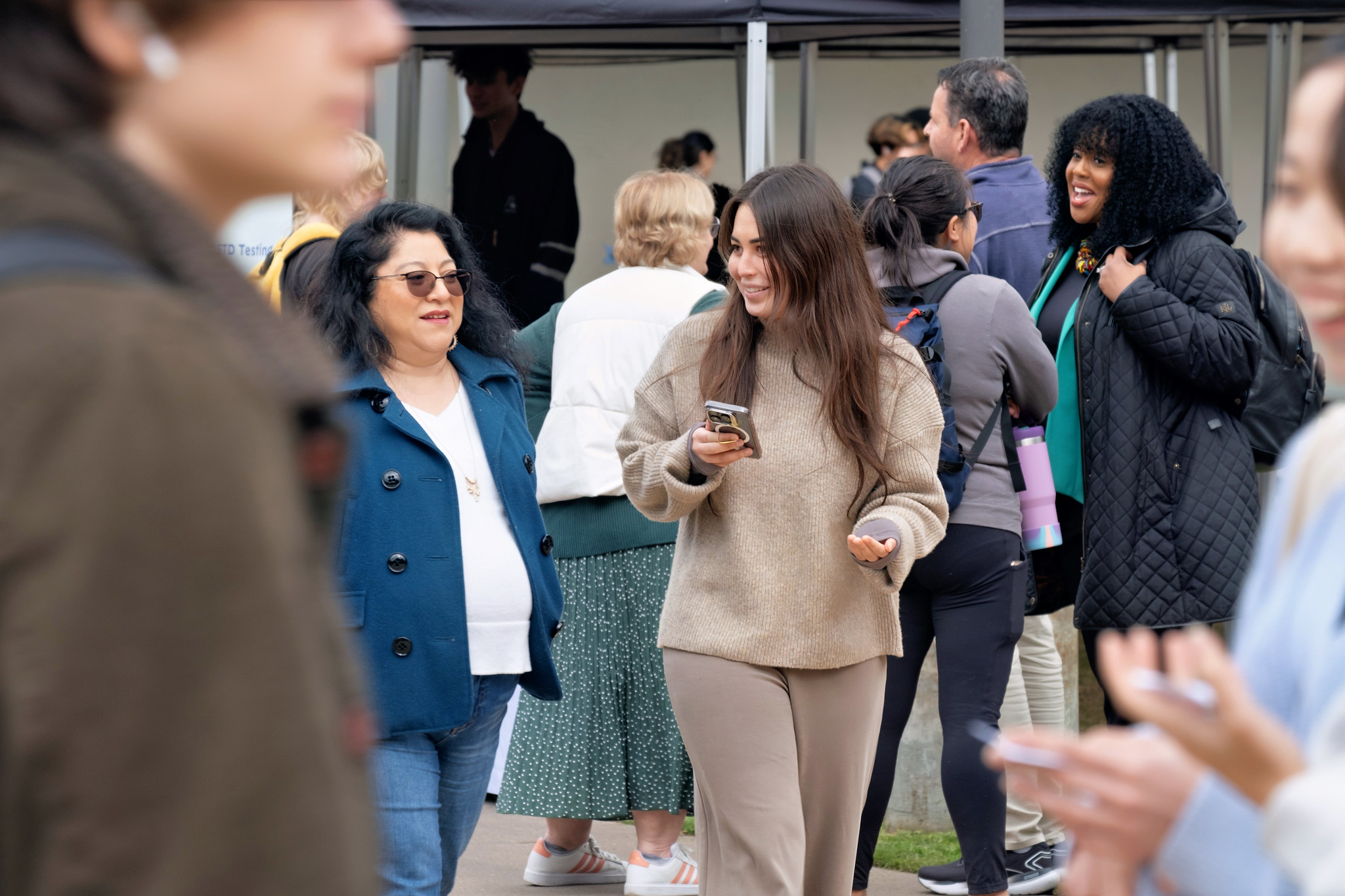 
A group of people at Miramar's welcome week.
