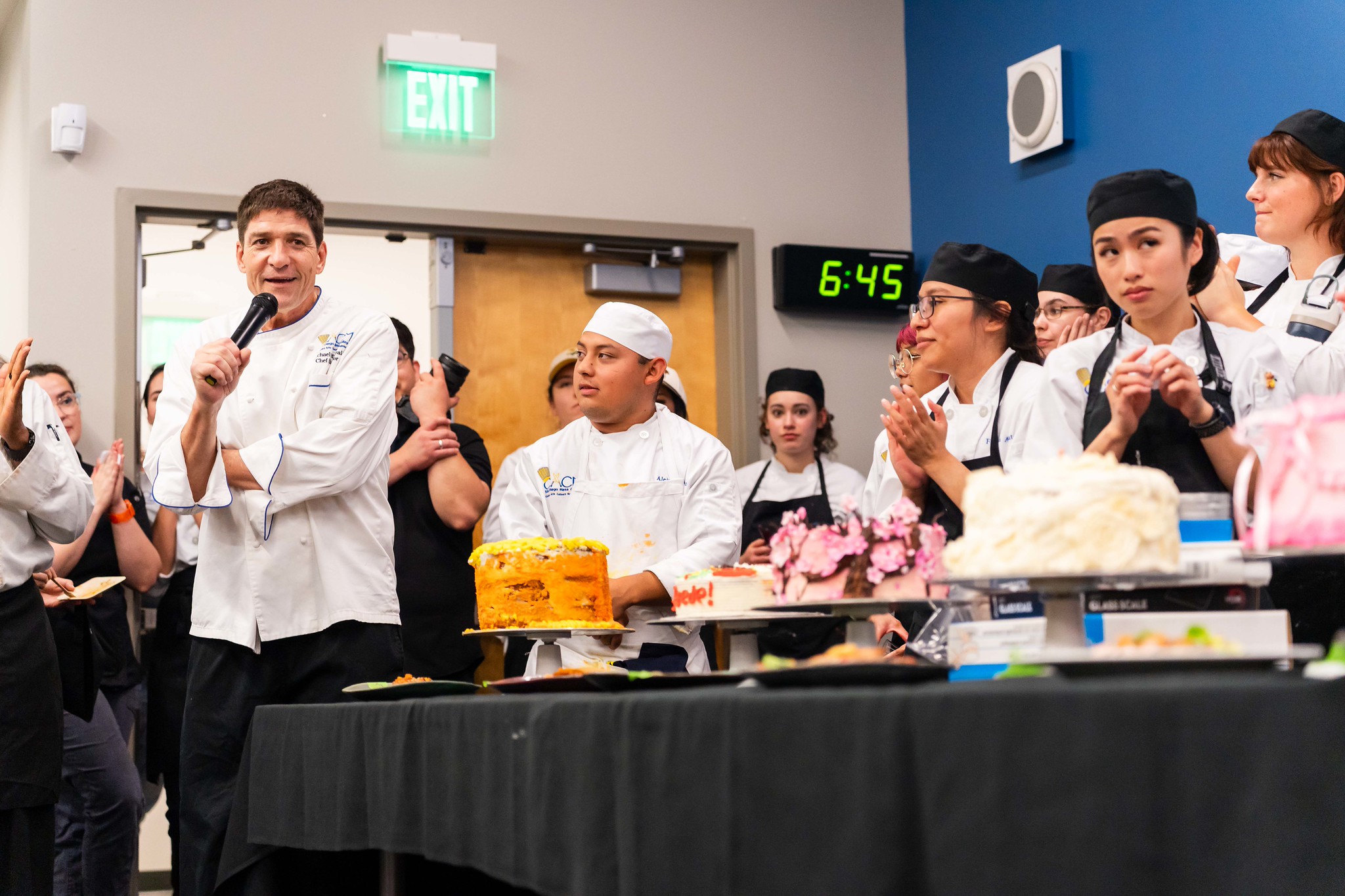 
Chefs line up with their cakes during the awards portion of Taste of Mesa.

