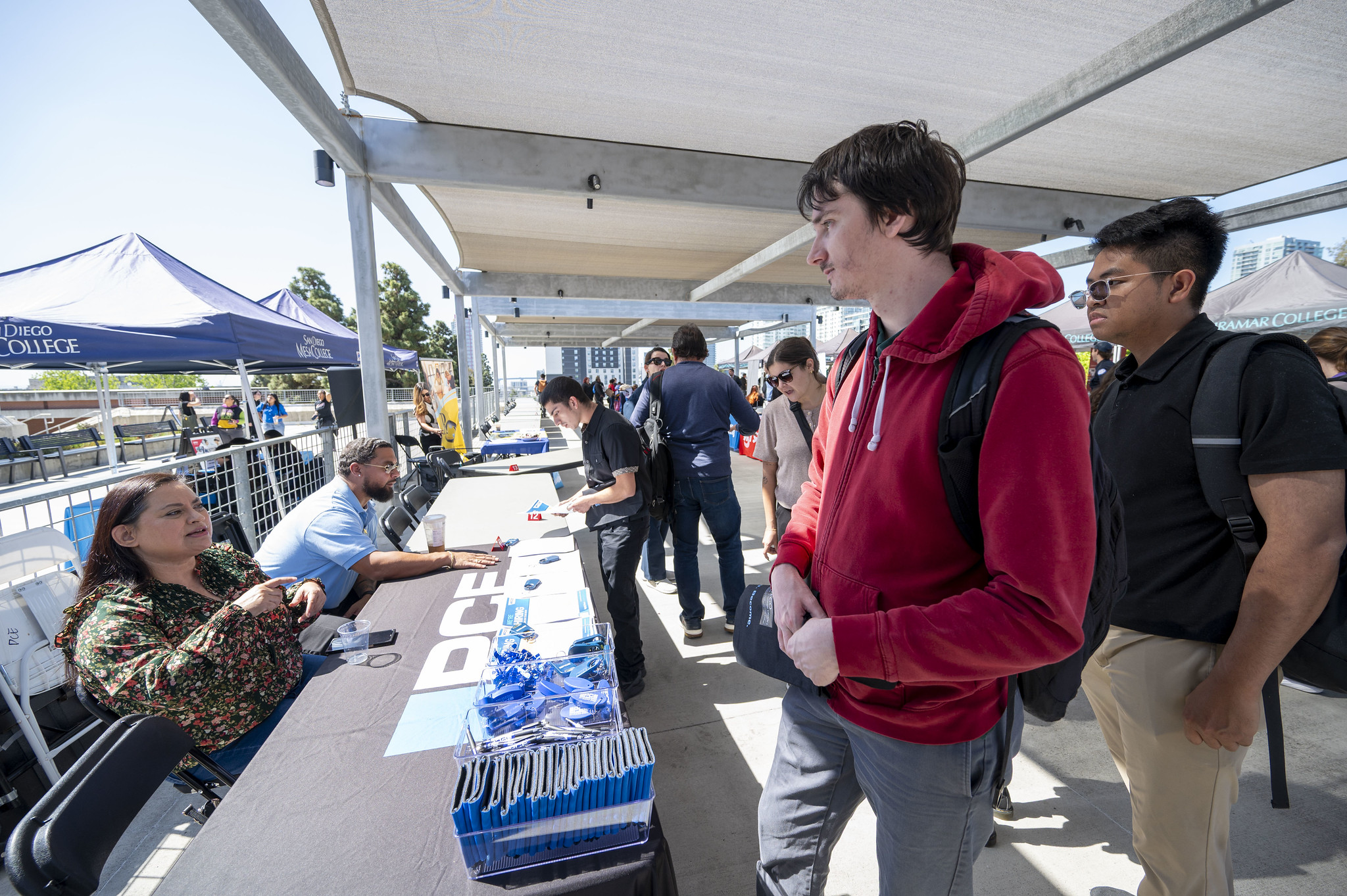 Attendees at the career fair.