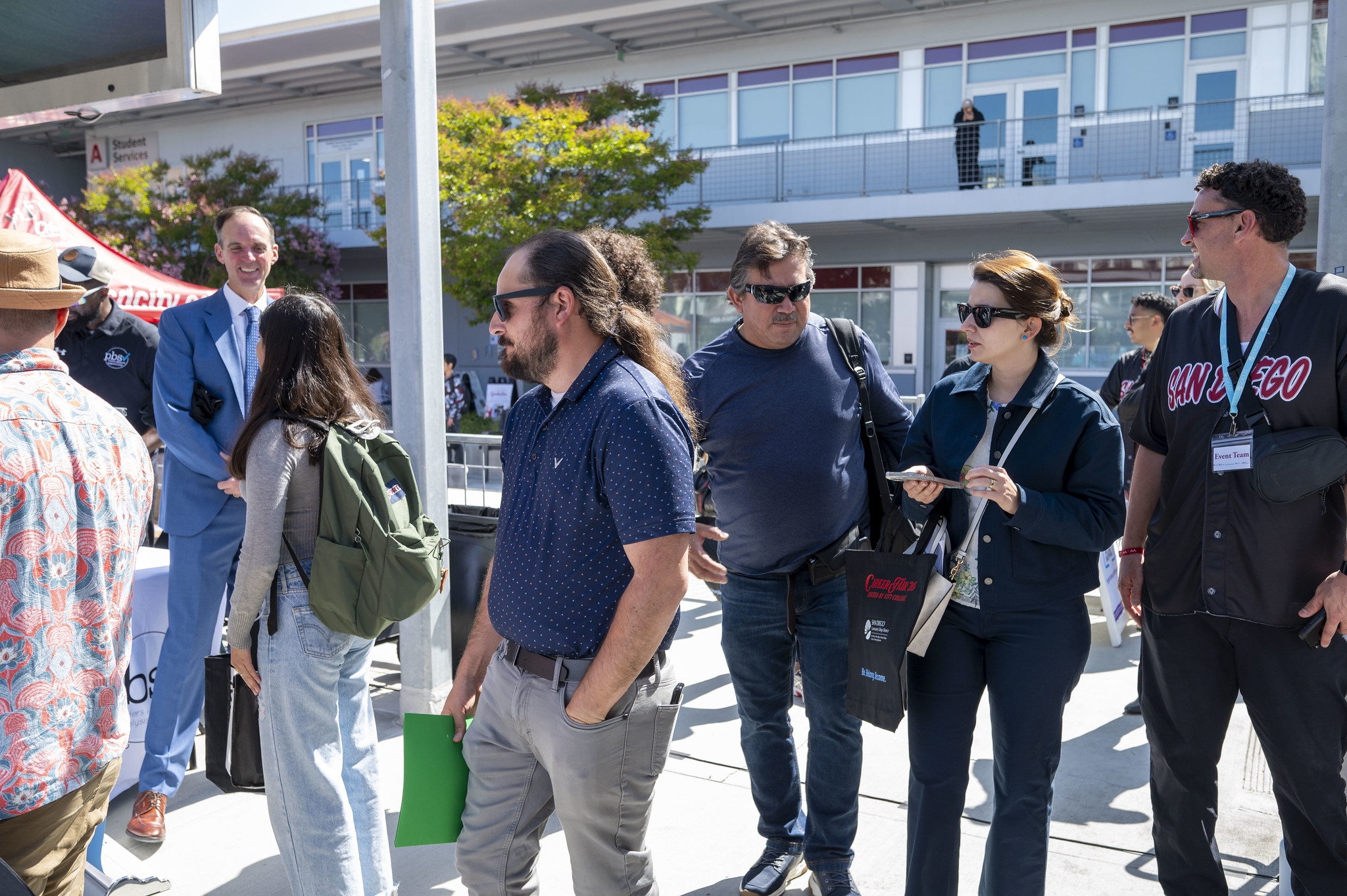 Attendees at the career fair.