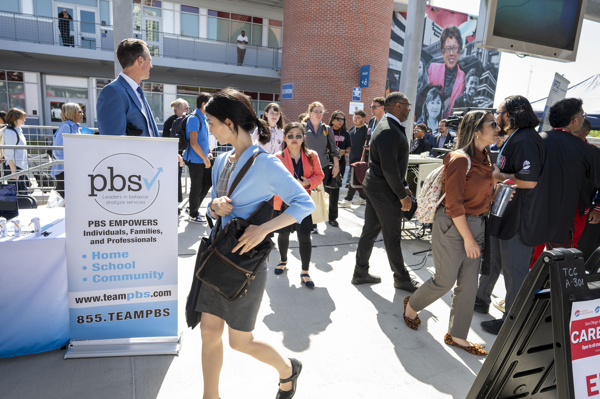 Attendees at the career fair.&nbsp;