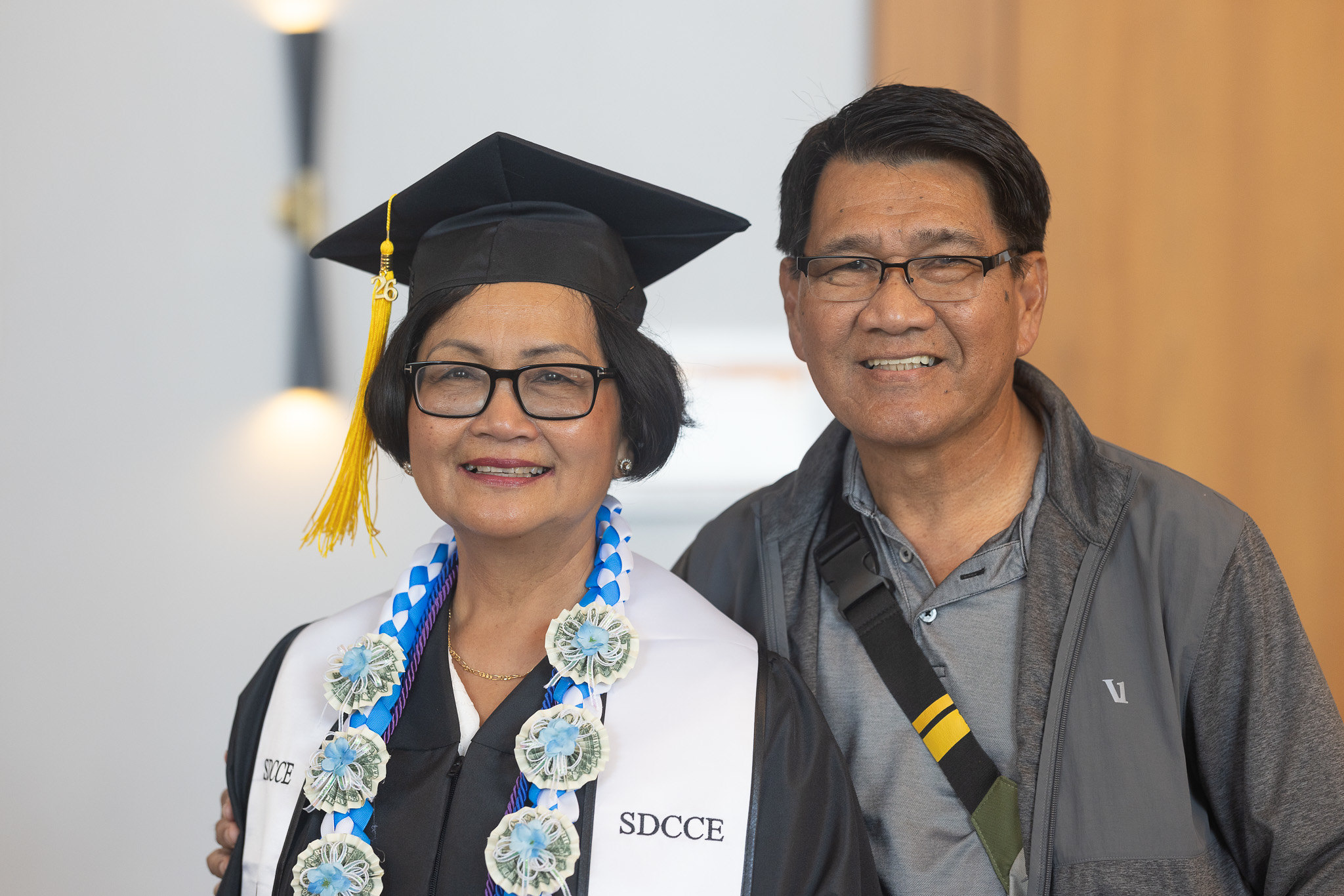 A graduate and her family.