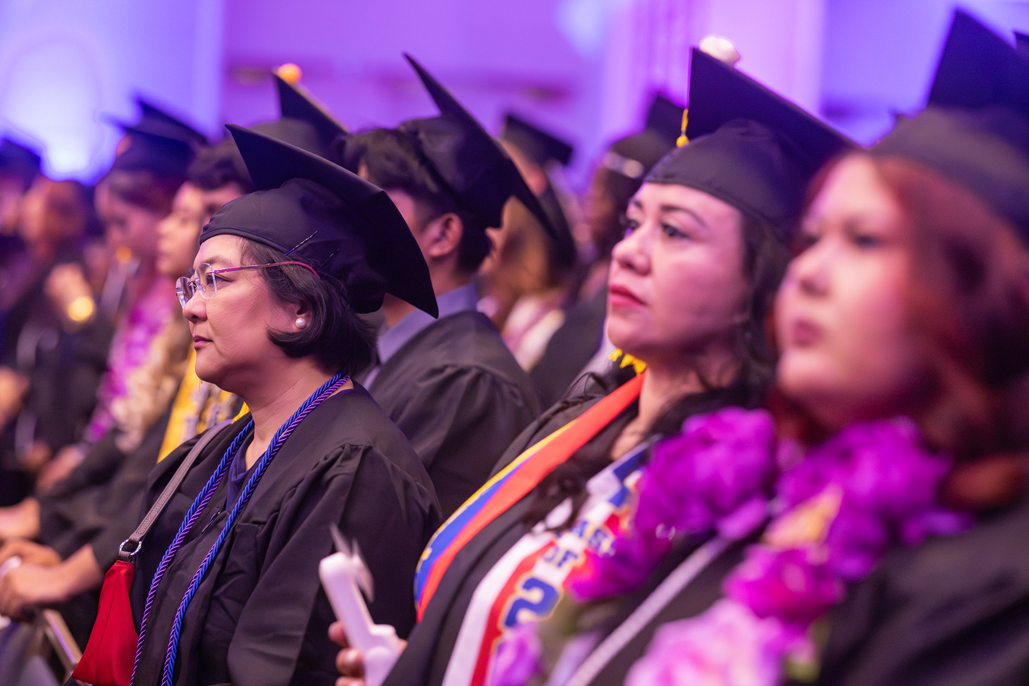 The audience at commencement.