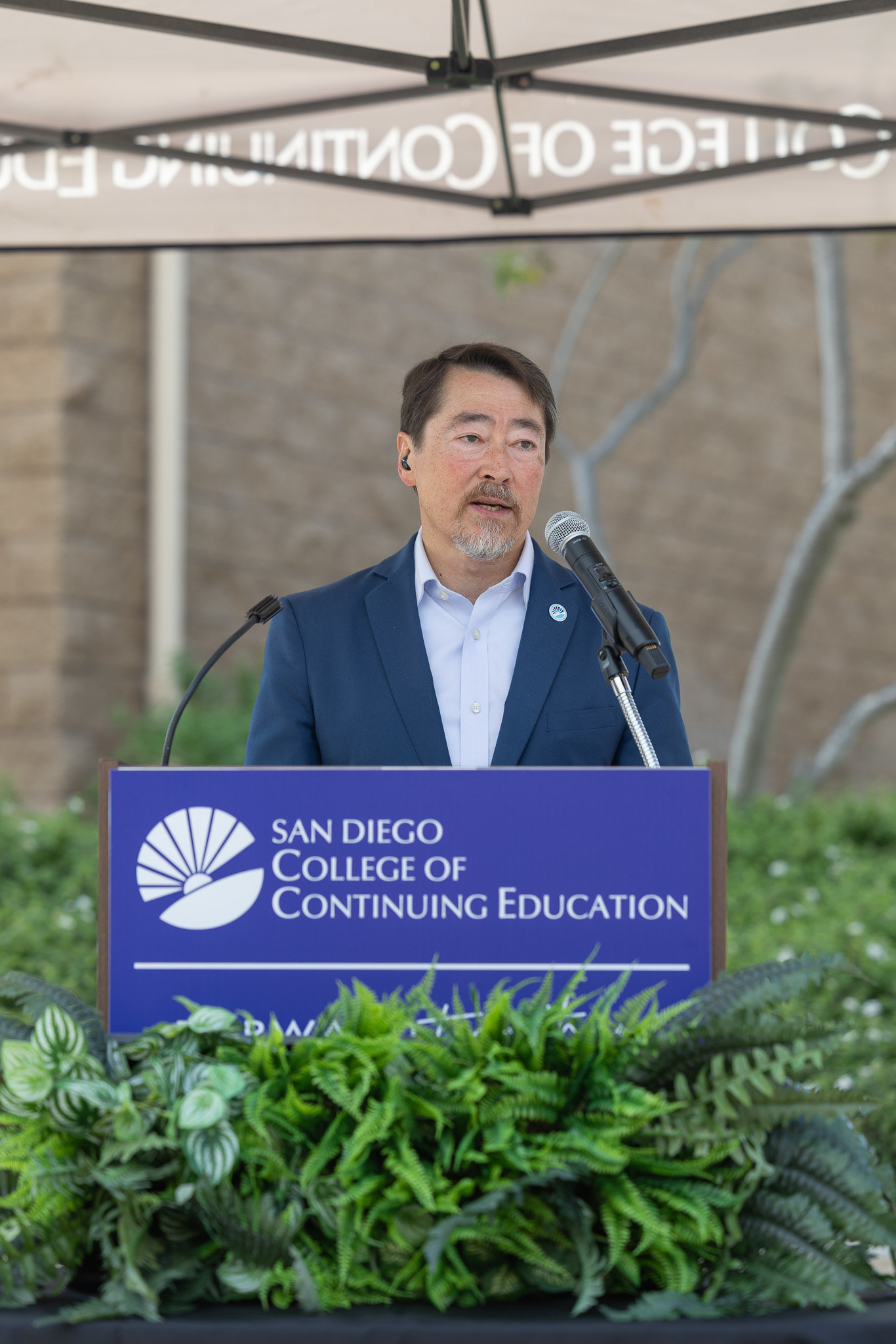 The groundbreaking event at the Educational Cultural Complex