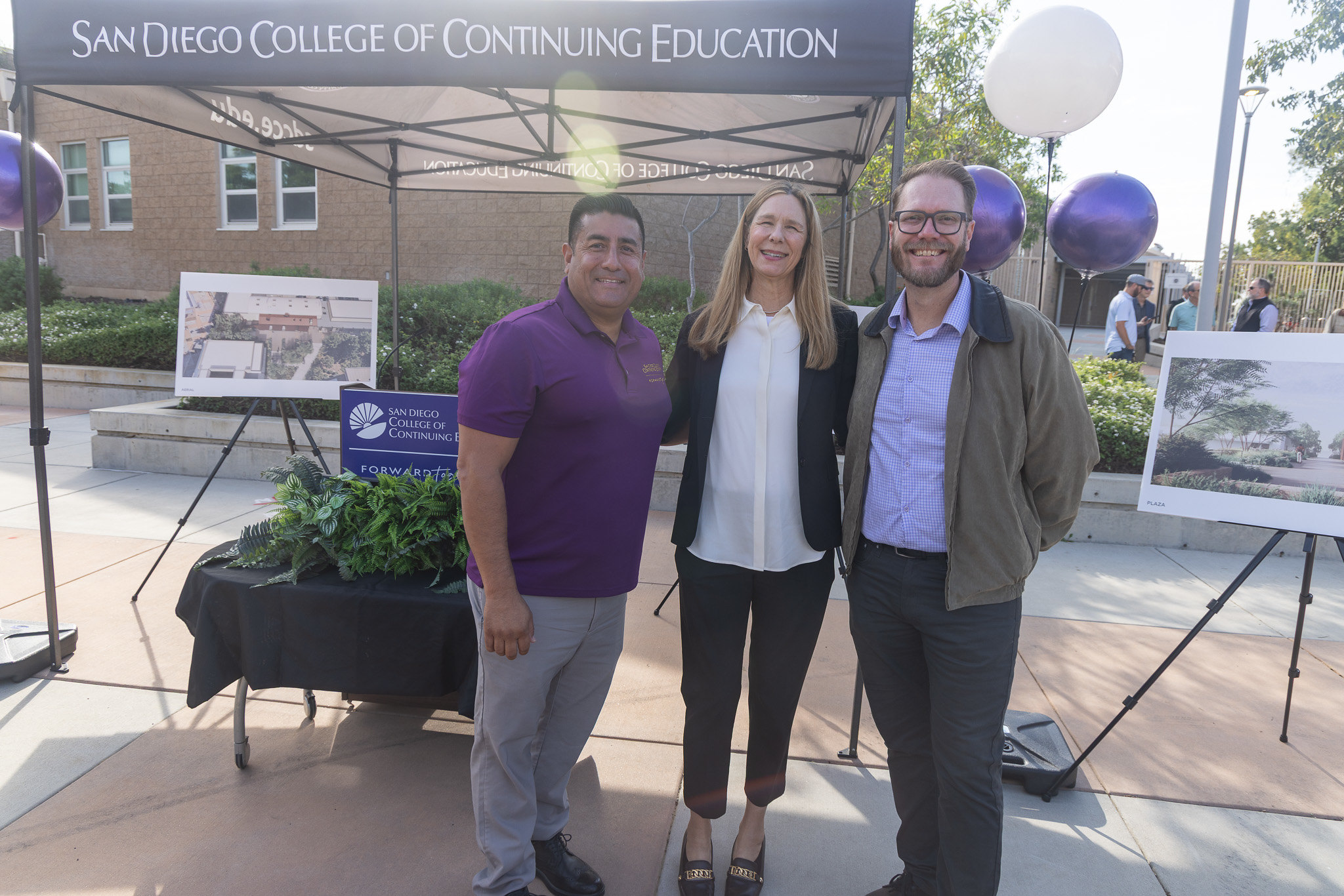 The groundbreaking event at the Educational Cultural Complex