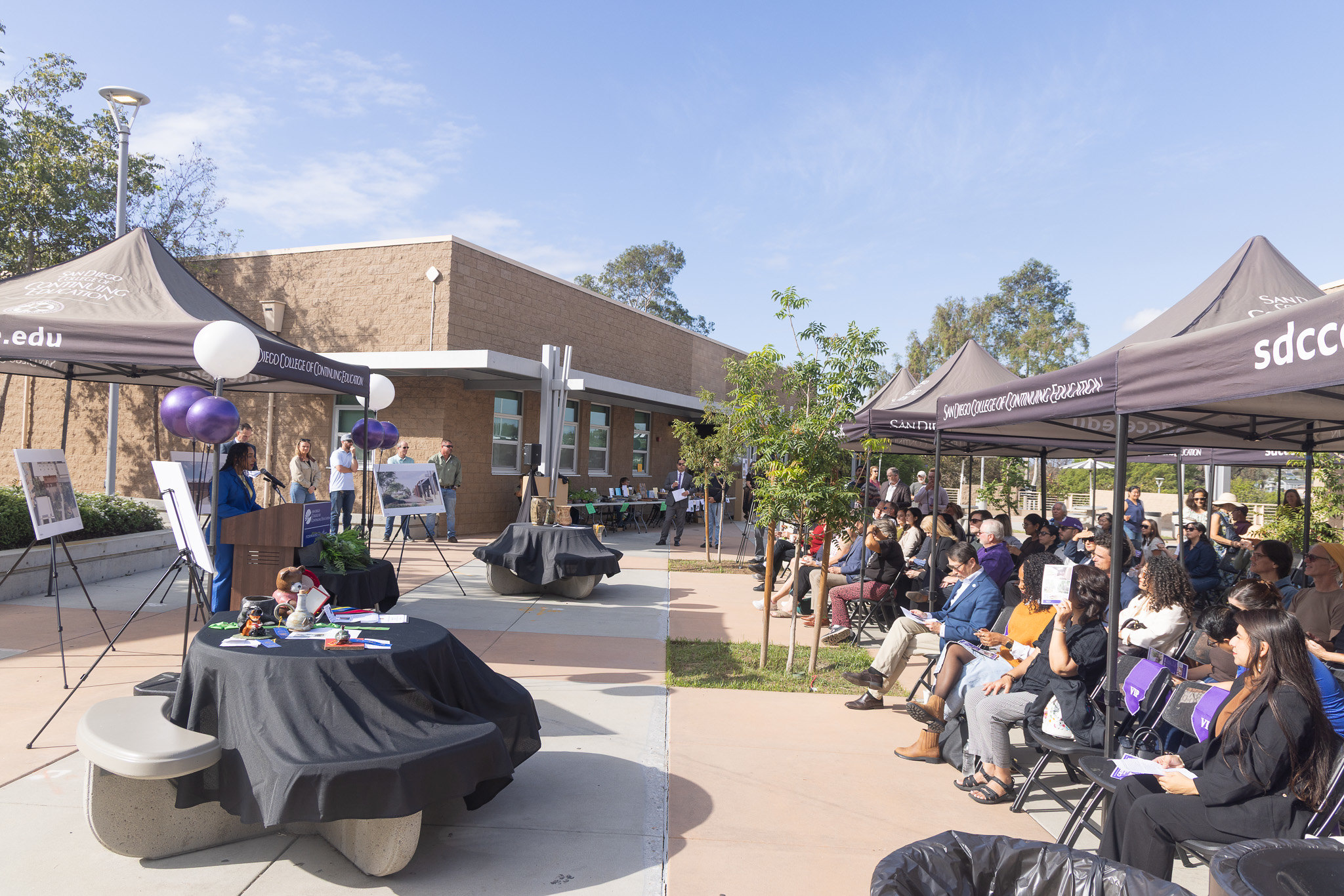 The groundbreaking event at the Educational Cultural Complex