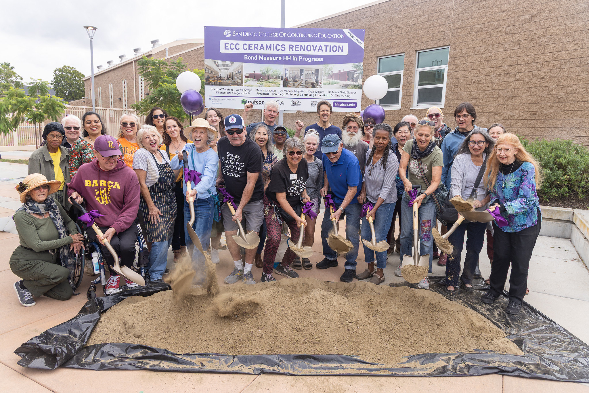 The groundbreaking event at the Educational Cultural Complex
