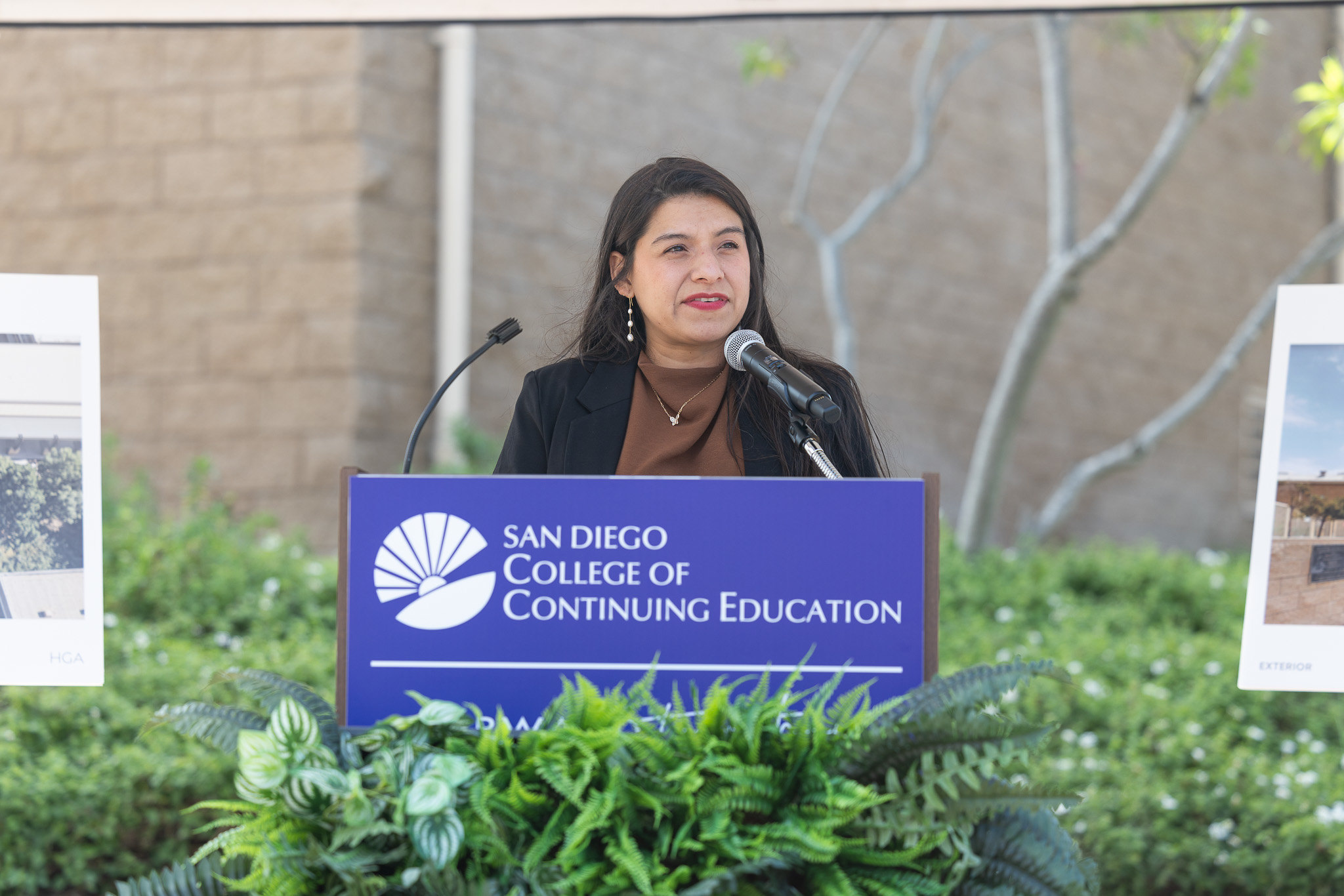 The groundbreaking event at the Educational Cultural Complex