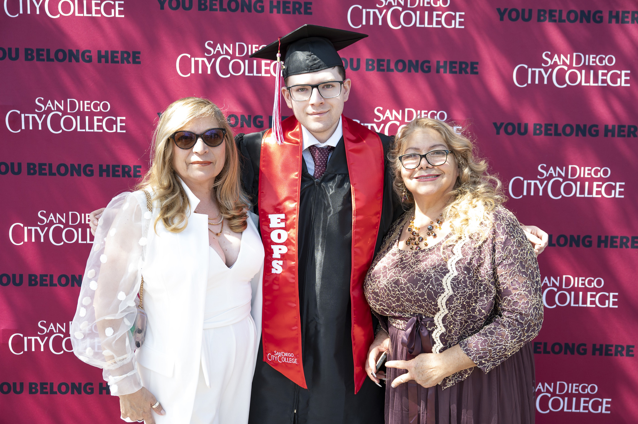 A graduate with his family.&nbsp;