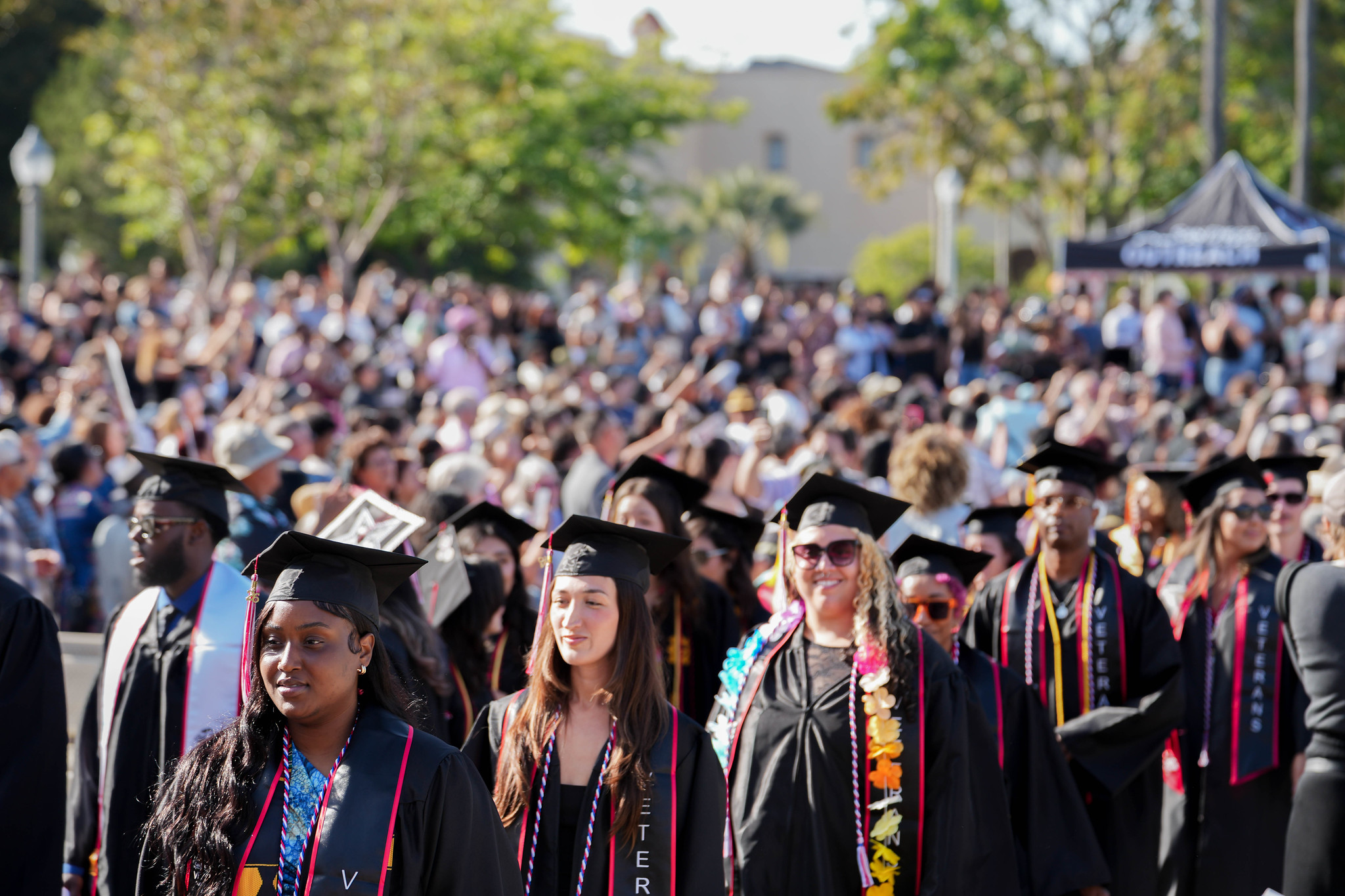 The audience at commencement.