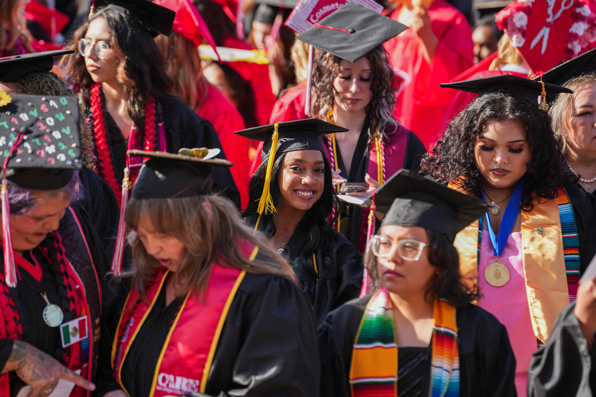 The audience at commencement.