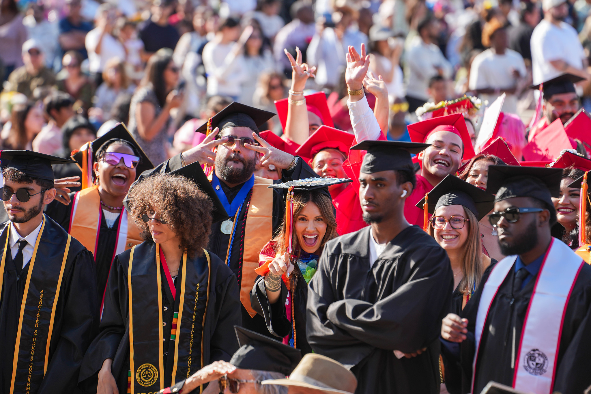 The audience at commencement.