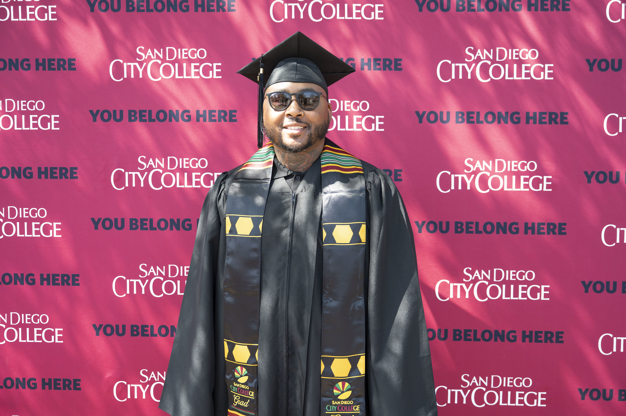 A graduate at commencement.