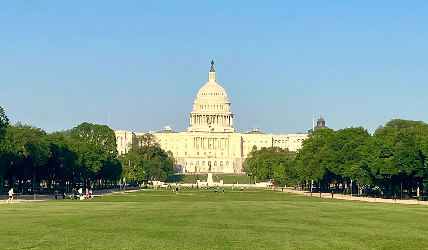 The front of the Capitol Building in Washington, D.C.