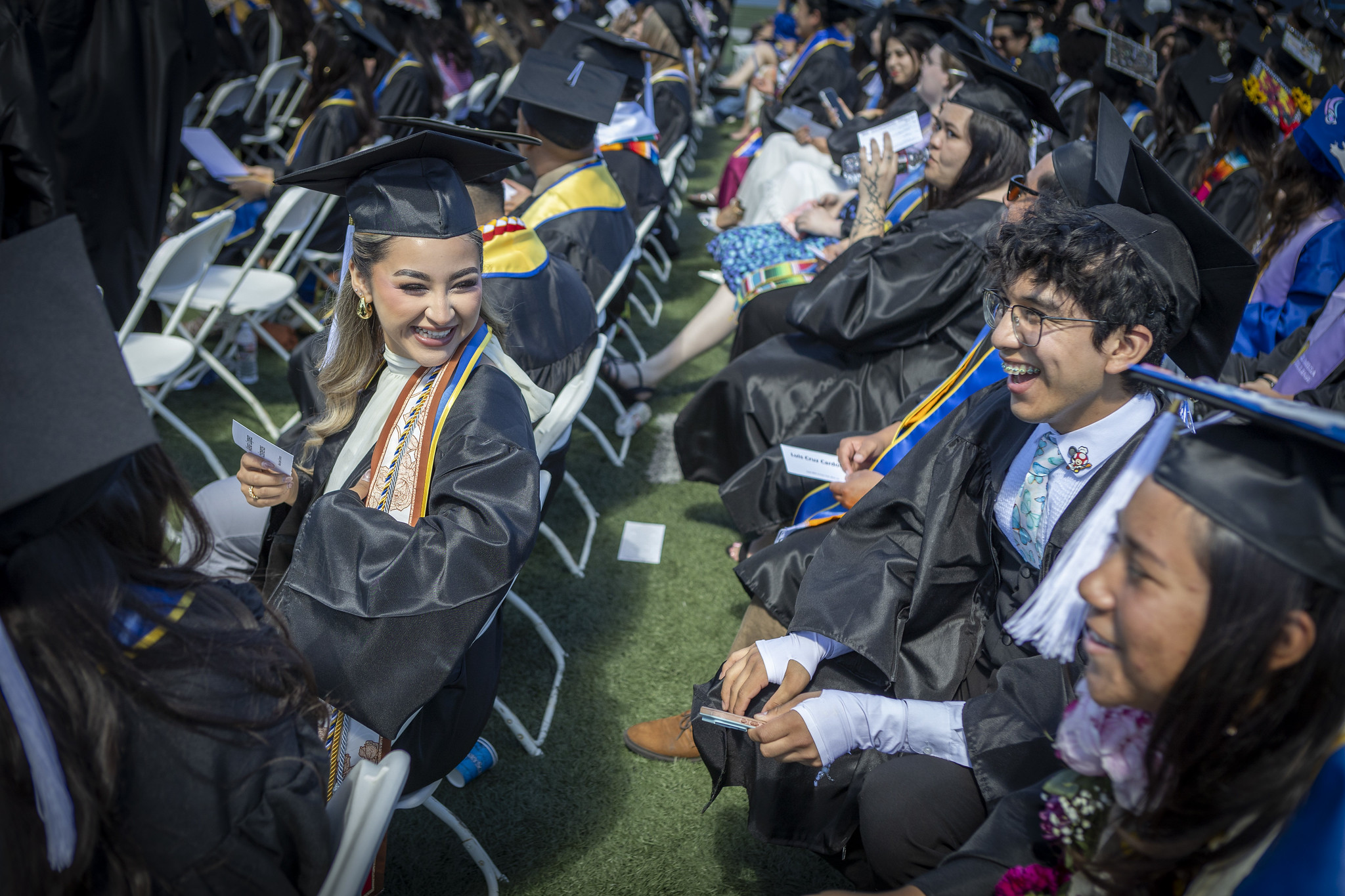 Grads in the audience.