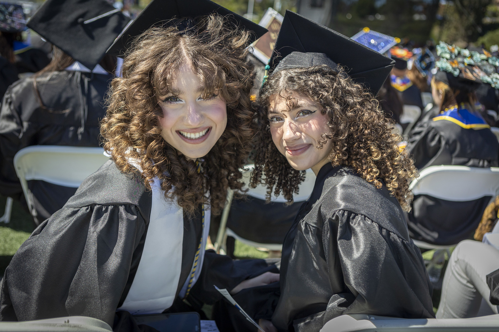 Two grads in the audience.&nbsp;