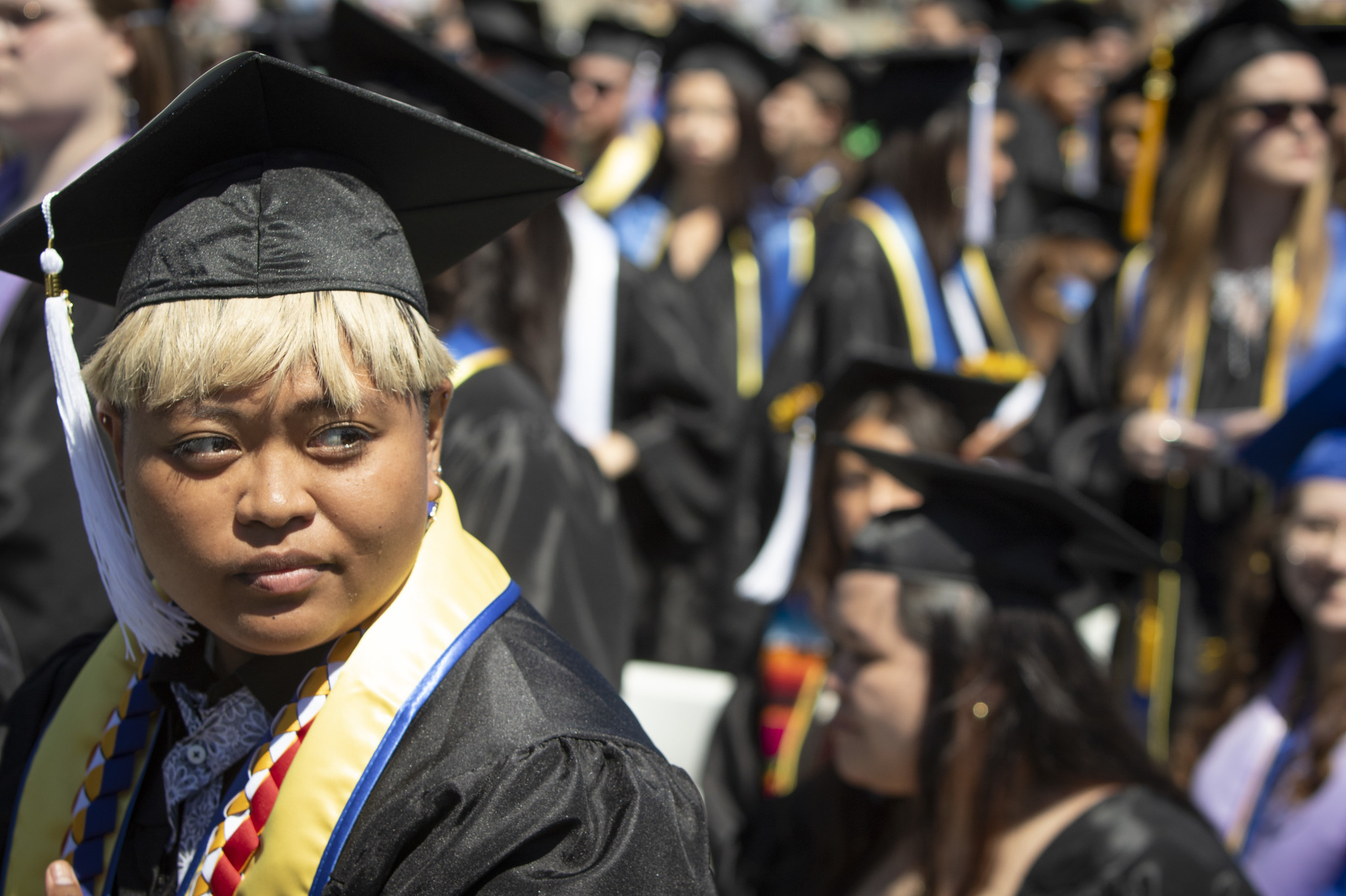 Graduates in the audience.&nbsp;
