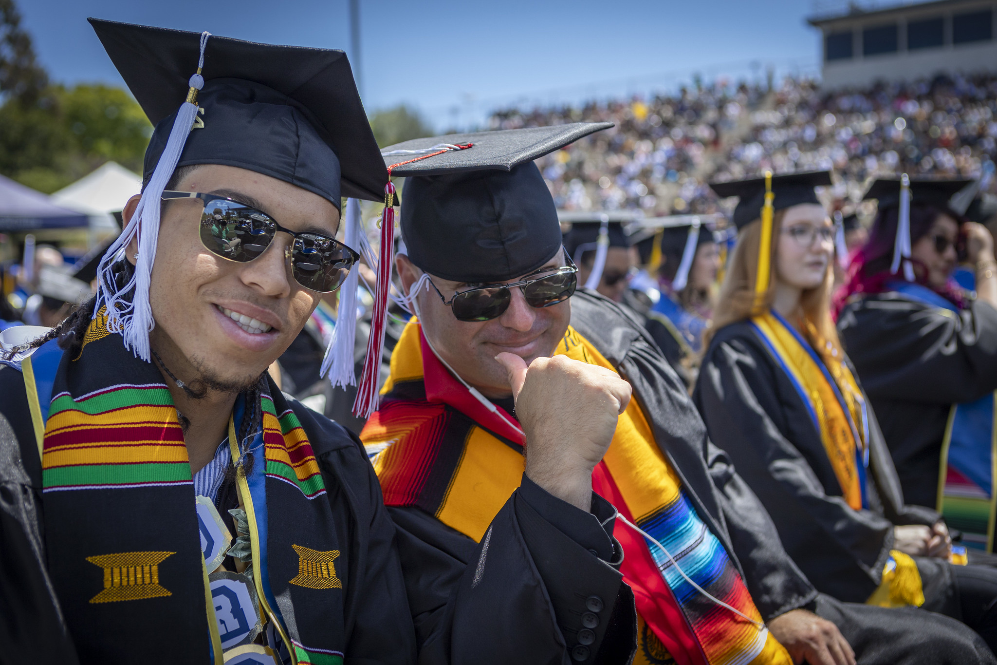 Two grads in the audience.