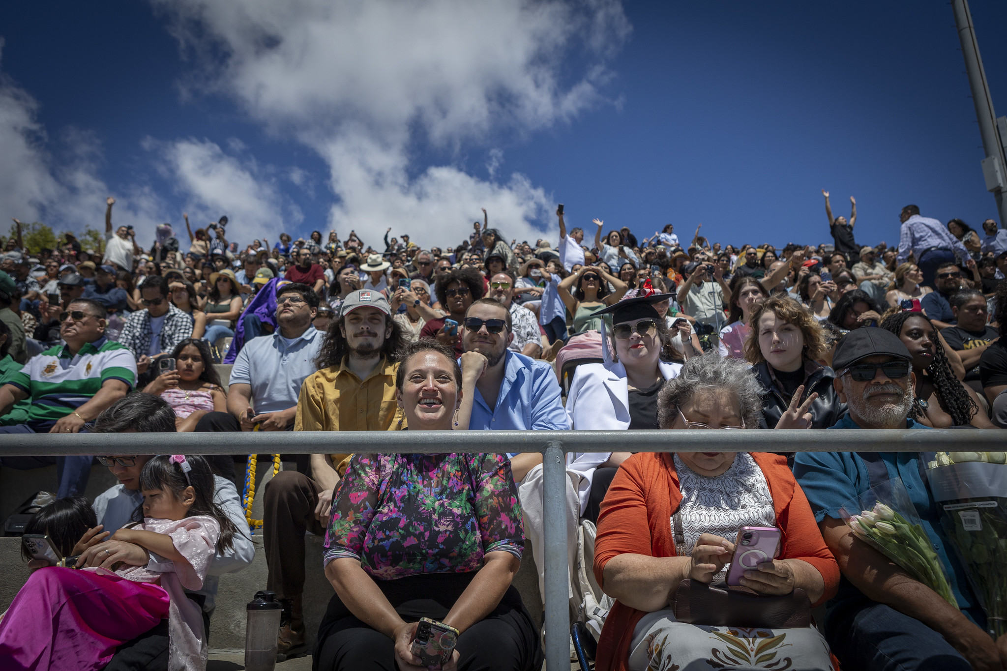 The audience at commencement.