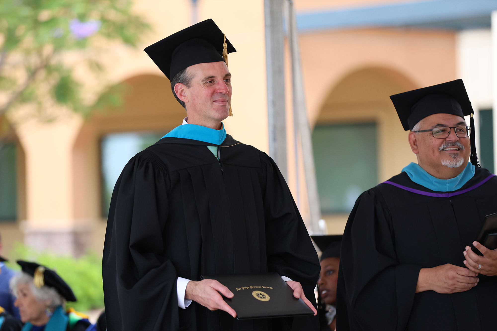 Chancellor Gregory Smith on stage.