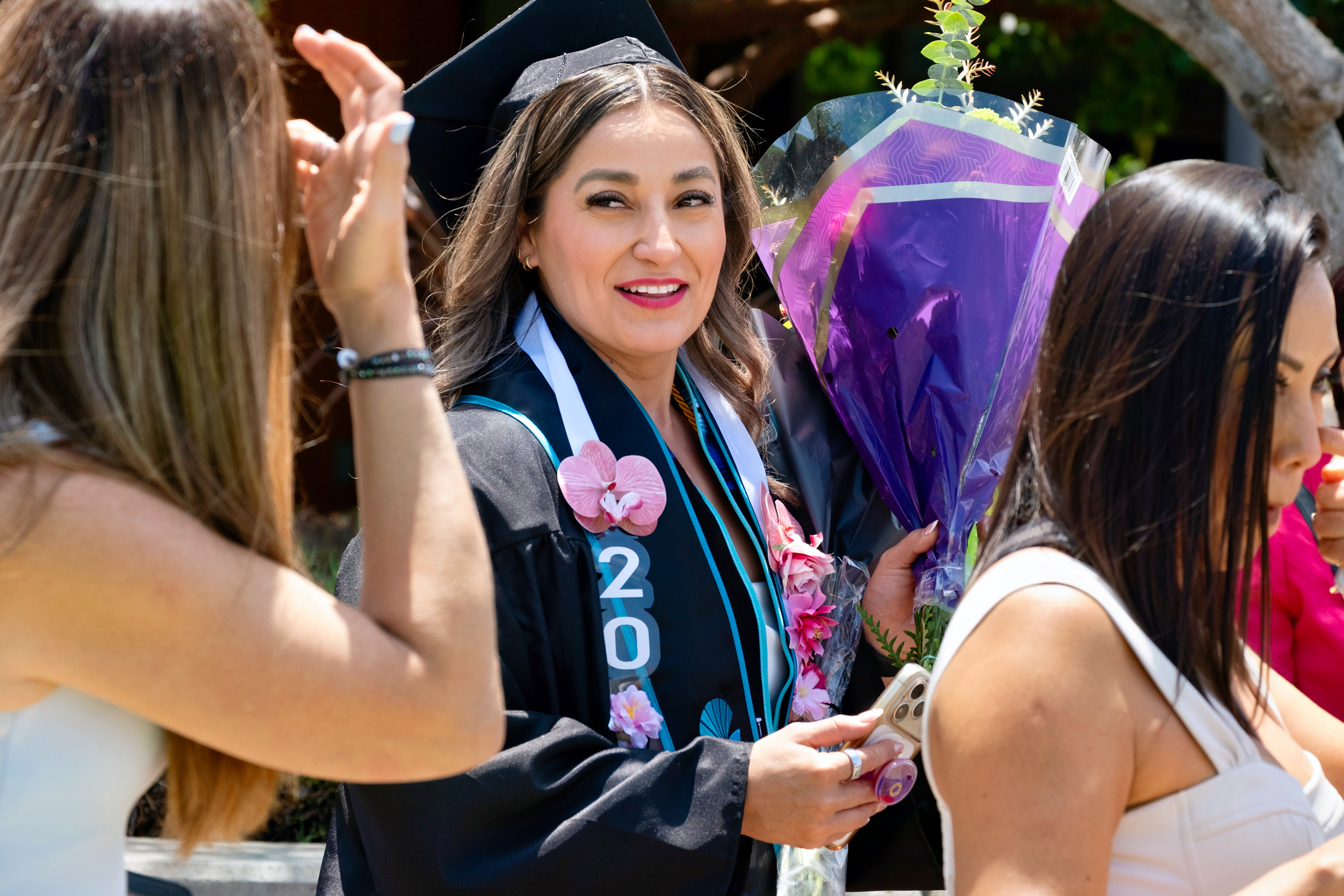 Graduates in the audience.