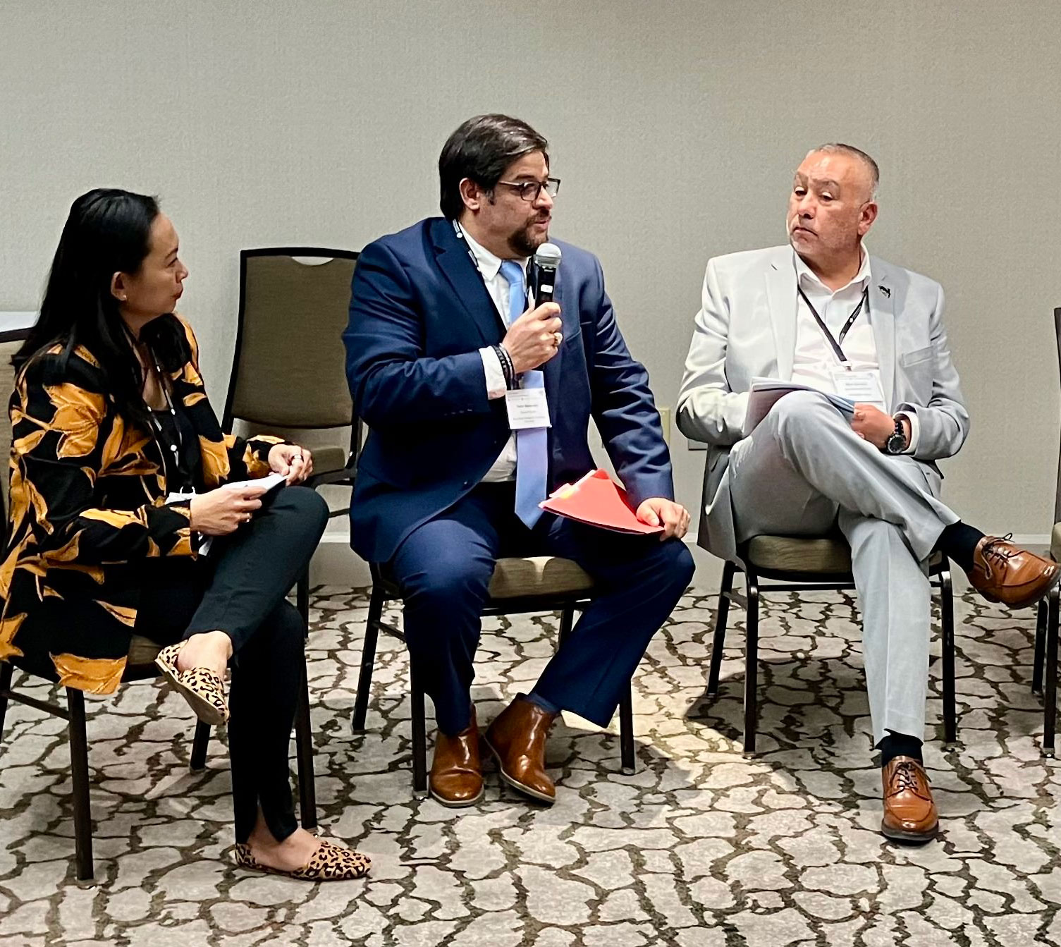 
ASG President Yahir Melendez speaks at a meeting.
