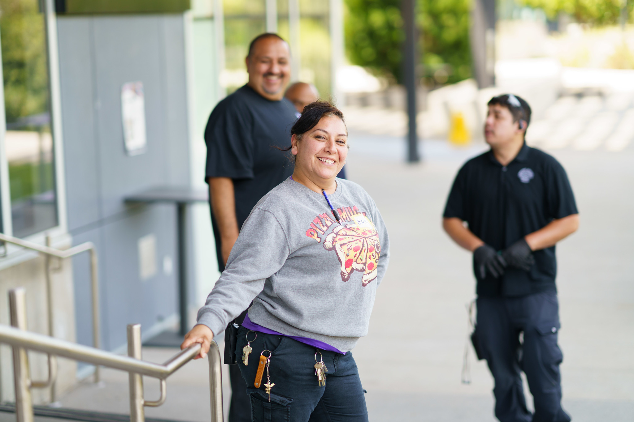Three maintenence employees at Mesa.&nbsp;