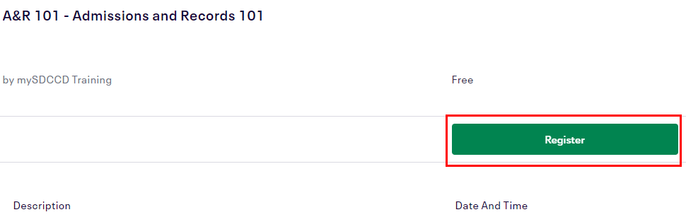 click to register on green button